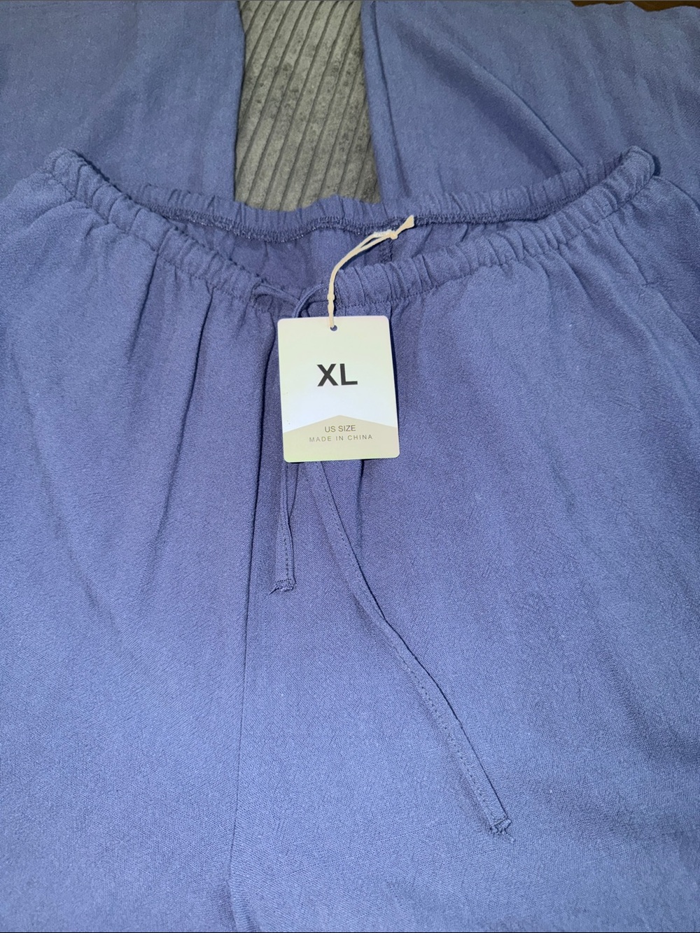 Linen-like Pants - Picture 1 of 2